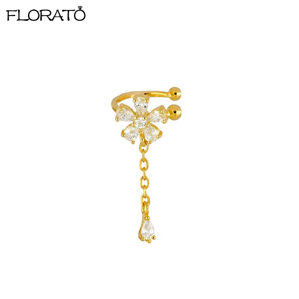 Ear Cuff No Piercing - 1PCS 18K Gold Earings Clip on