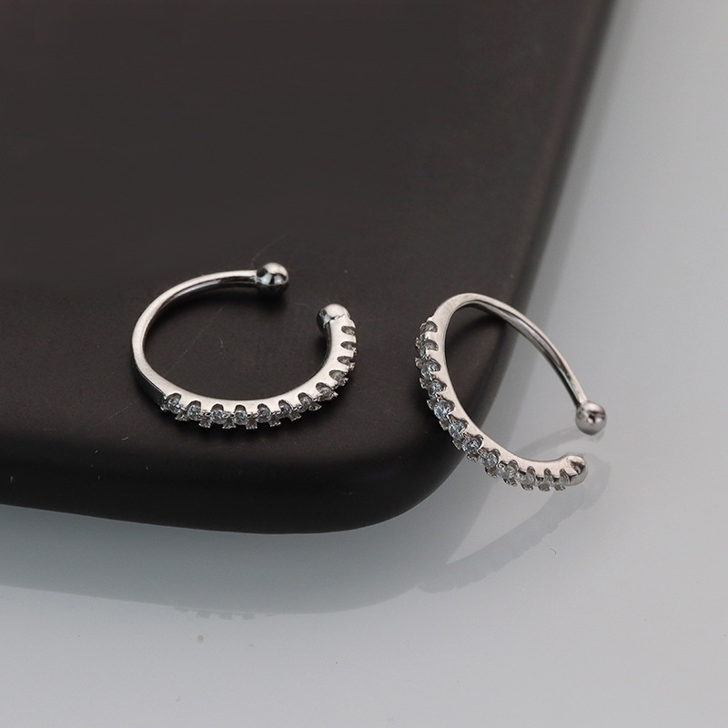 Ear Cuff No Piercing - Genuine 925 Sterling Silver U-shaped Clip