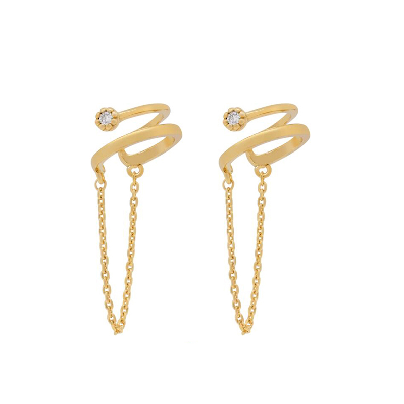 KEYOUNUO Gold Filled Silver Co - Ear Cuff No Piercing recension och pris