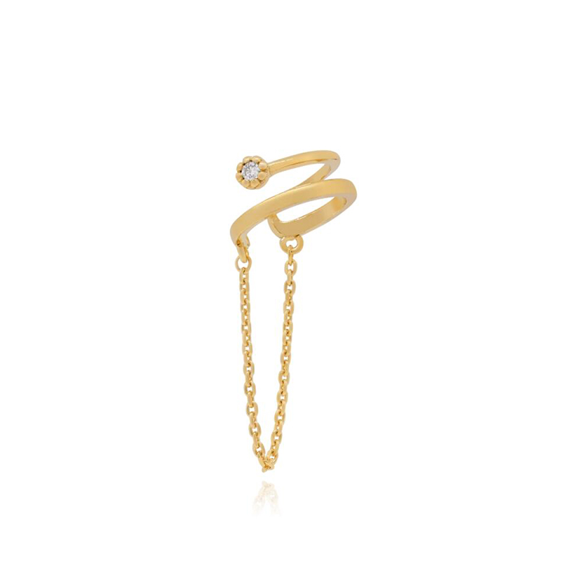 KEYOUNUO Gold Filled Silver Co - Ear Cuff No Piercing recension och pris