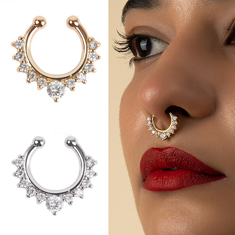 1PC U-Shape Nose Clip Fake Nos - Ear Cuff No Piercing recension och pris