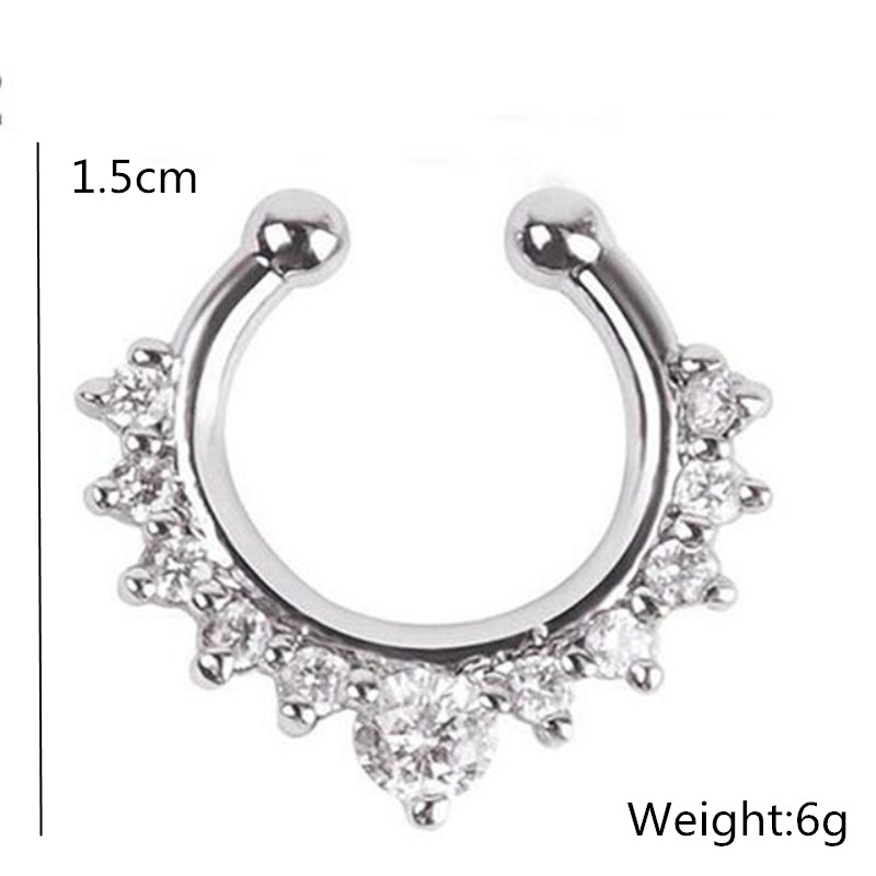 1PC U-Shape Nose Clip Fake Nos - Ear Cuff No Piercing recension och pris