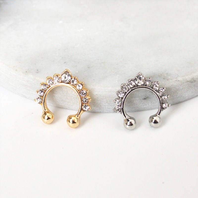 1PC U-Shape Nose Clip Fake Nos - Ear Cuff No Piercing recension och pris