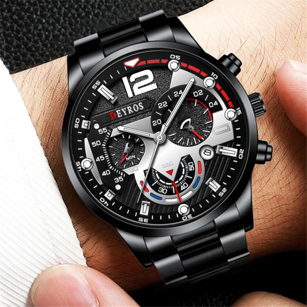 3pcs/set Fashion Men's Watch B - Best Jewelry Watches For Men recension och pris