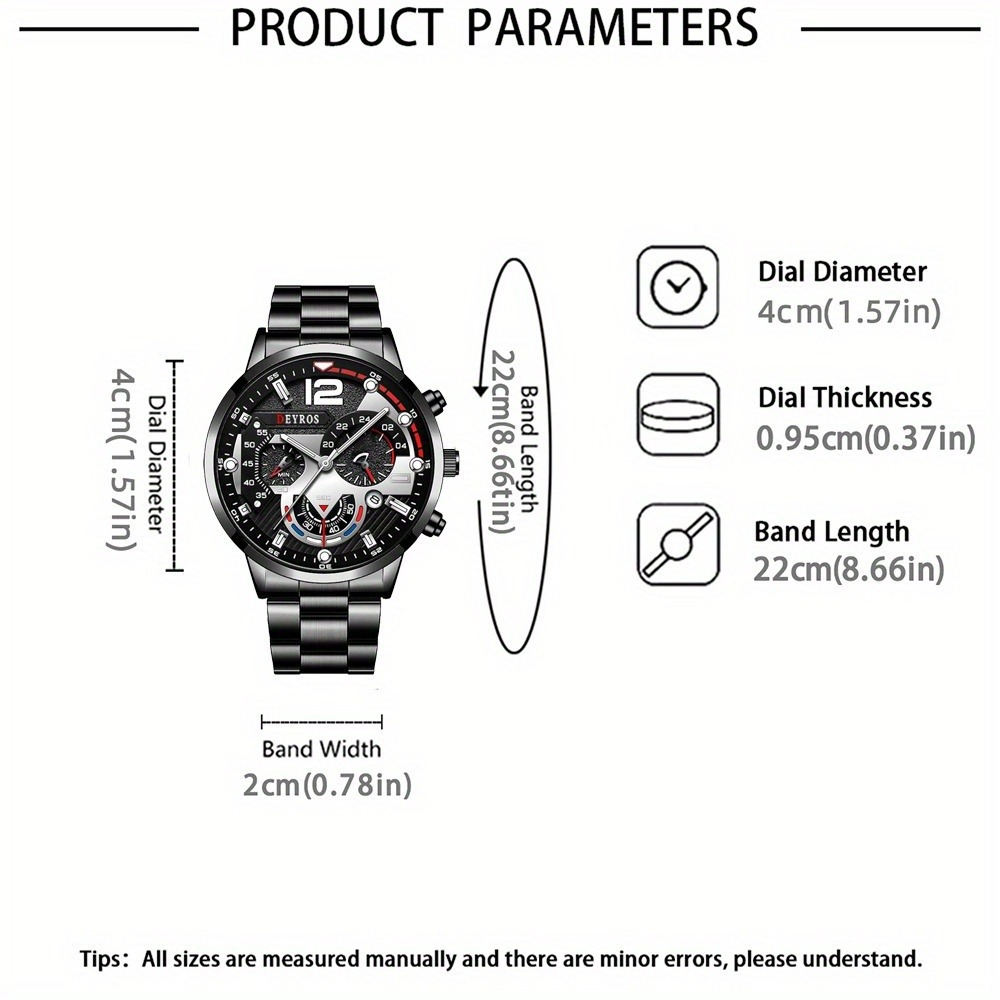 3pcs/set Fashion Men's Watch B - Best Jewelry Watches For Men recension och pris