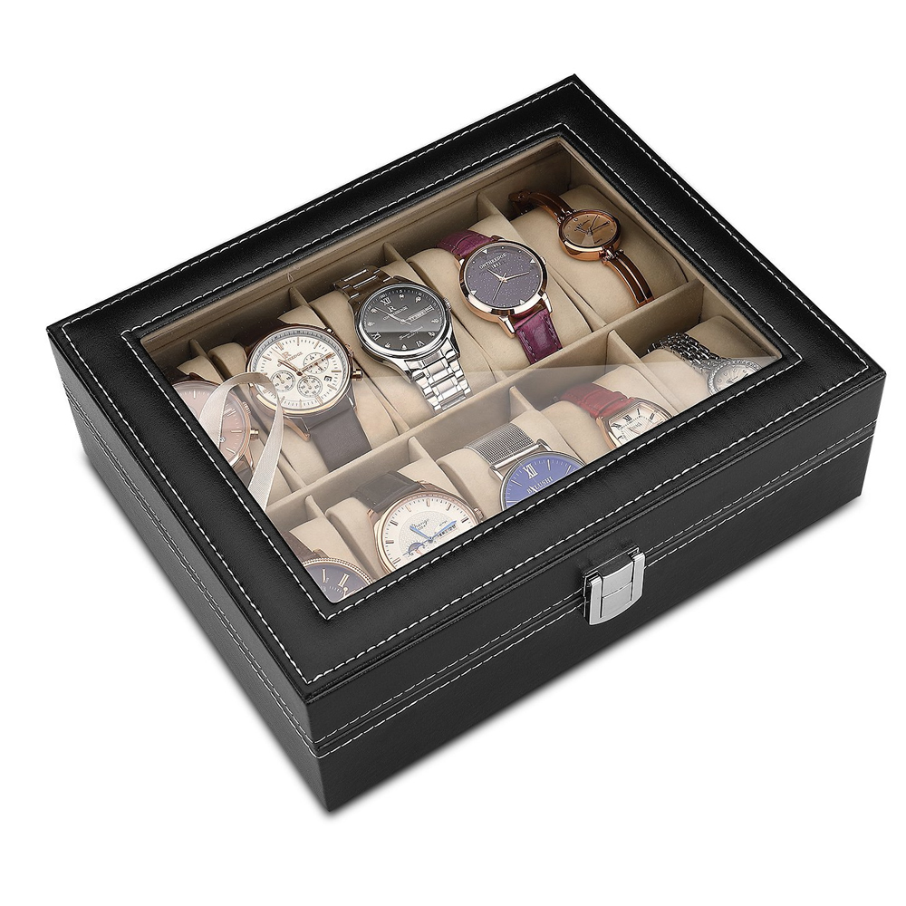 10-bit PU Leather Gray flannel - Best Jewelry Watches For Men recension och pris
