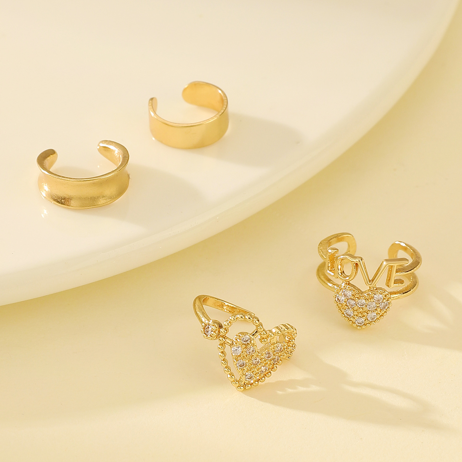 Korean Fashion Zircon Ear Clip - Ear Cuff No Piercing recension och pris