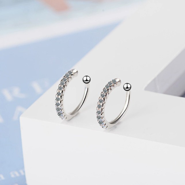 Genuine 925 Sterling Silver U- - Ear Cuff No Piercing recension och pris