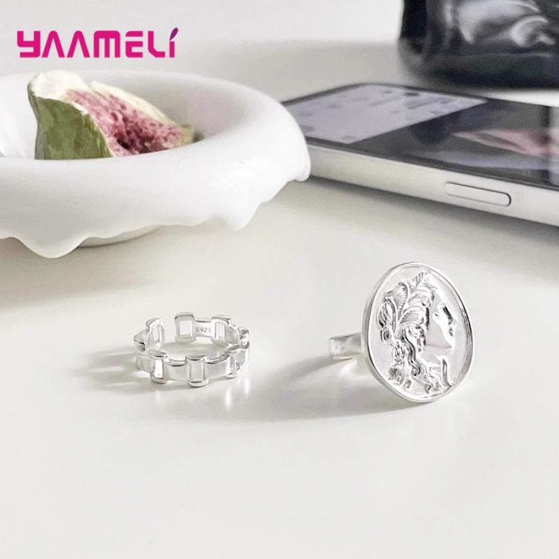 925 Silver  Watch Chain Rings  - Fine Jewelry Watches Women recension och pris
