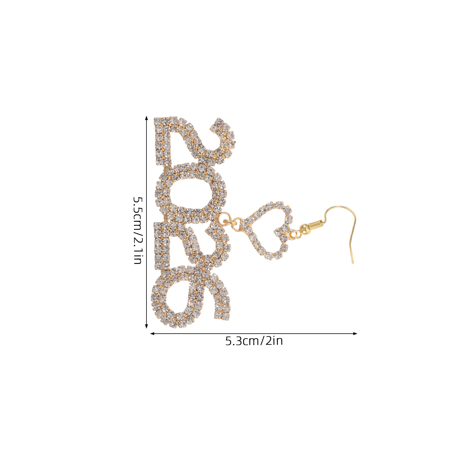 1Pair New Year Earrings 2026 R - Eve Jewelry & Watches Distribuidor Oficial Rolex Buenos Aires recension och pris